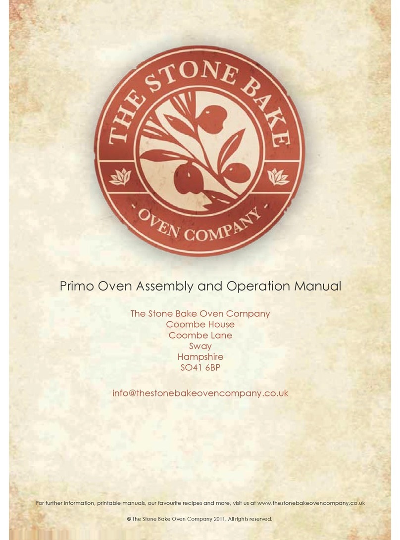 Stone Bake Primo Installation and operating instructions