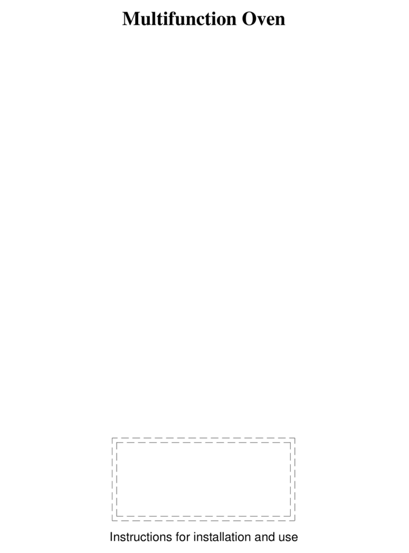 EF Multifunction Oven User manual EF Multifunction Oven User manual