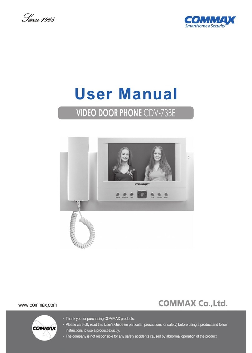 Commax CDV-73BE User manual