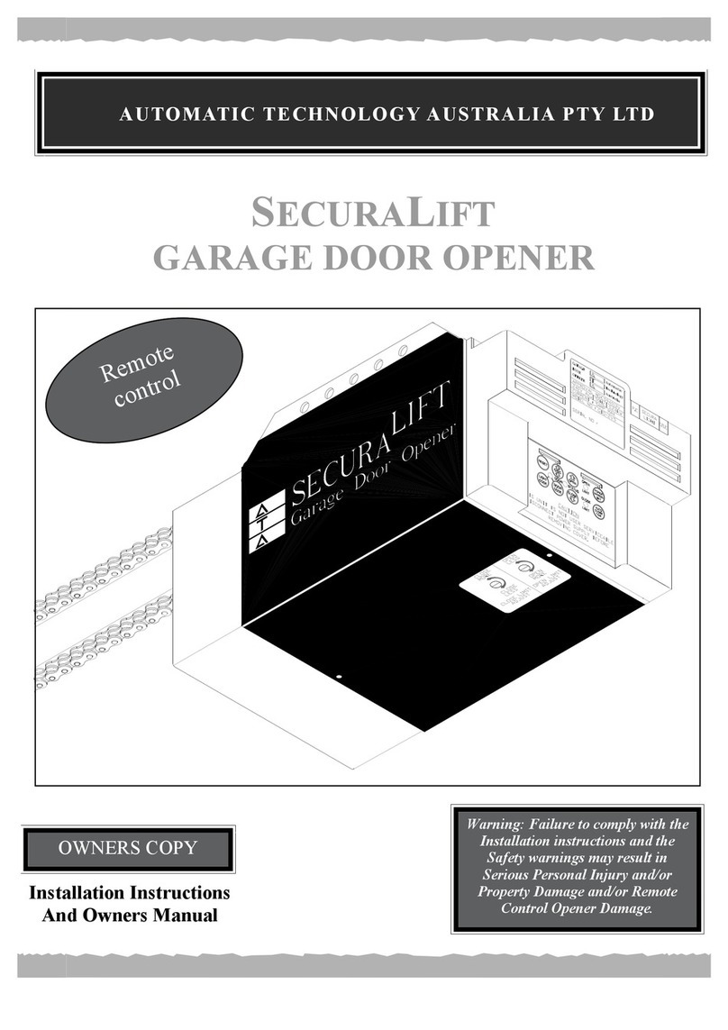 Automatic Technology SECURALIFT Quick start guide