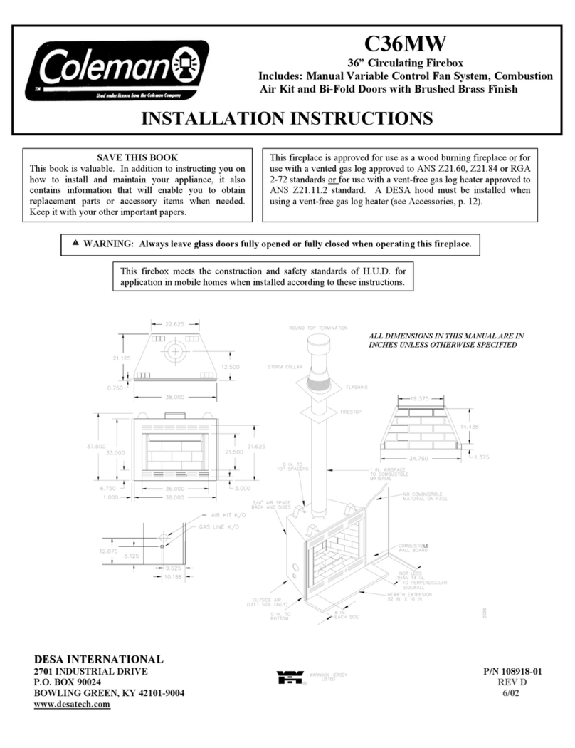 Coleman C36MW User manual