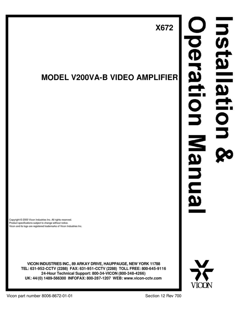 Vicon V200VA-B User manual