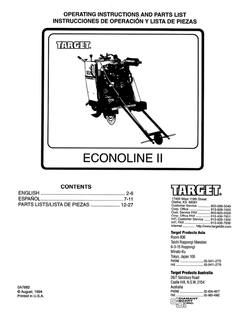 Target econoline II Use and care manual