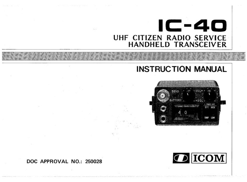 Icom IC-40 User manual