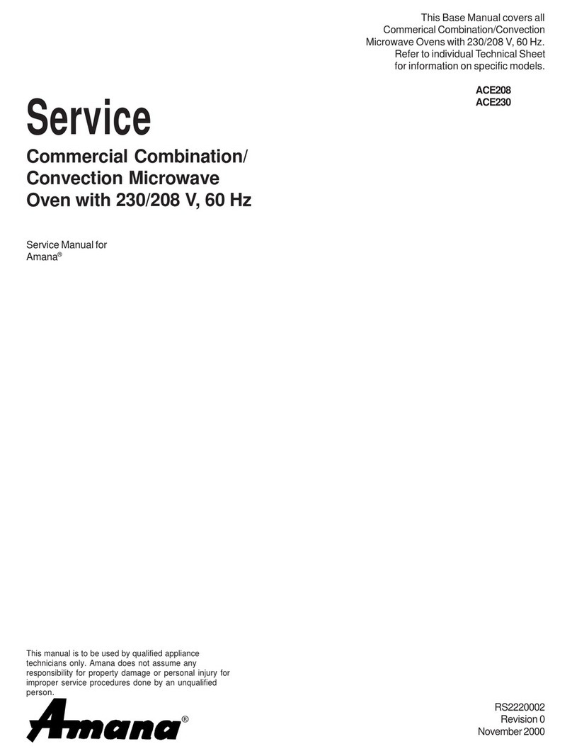 Amana ACE208 User manual