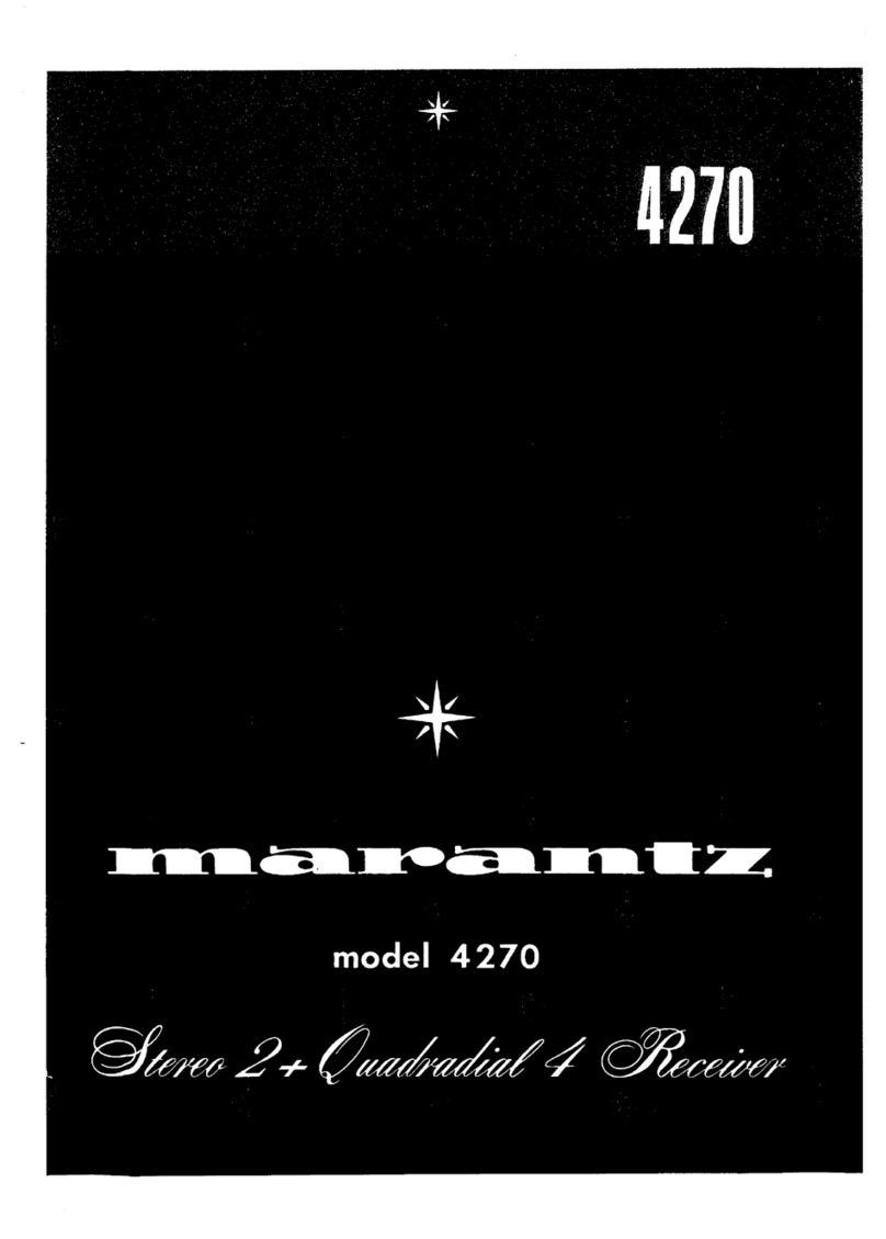 Marantz 4270 User manual