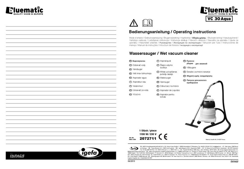 bluematic VC 30 Aqua User manual