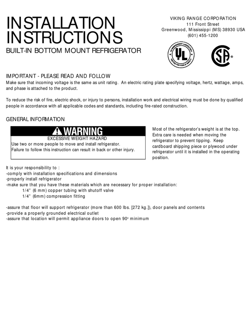 Viking VCBB360 User manual Viking VCBB360 User manual
