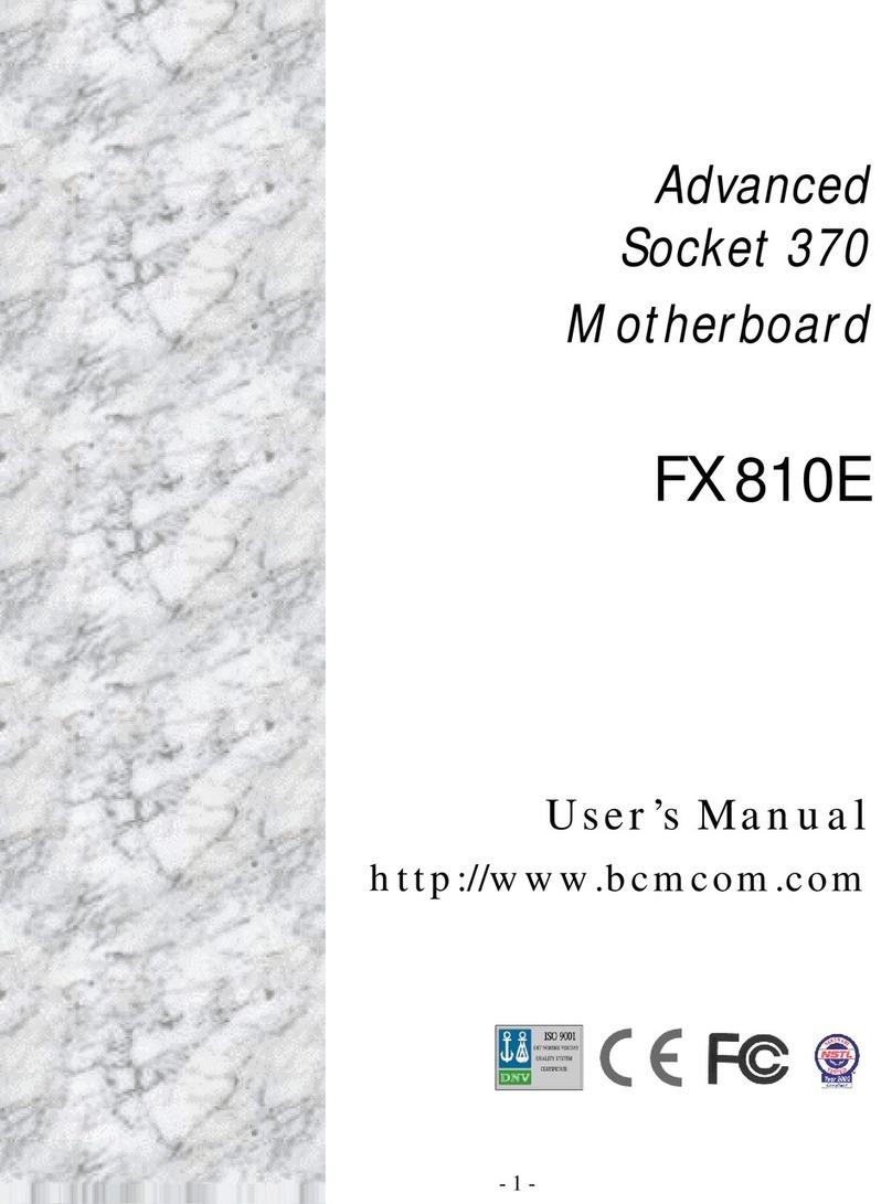 BCM FX810E User manual