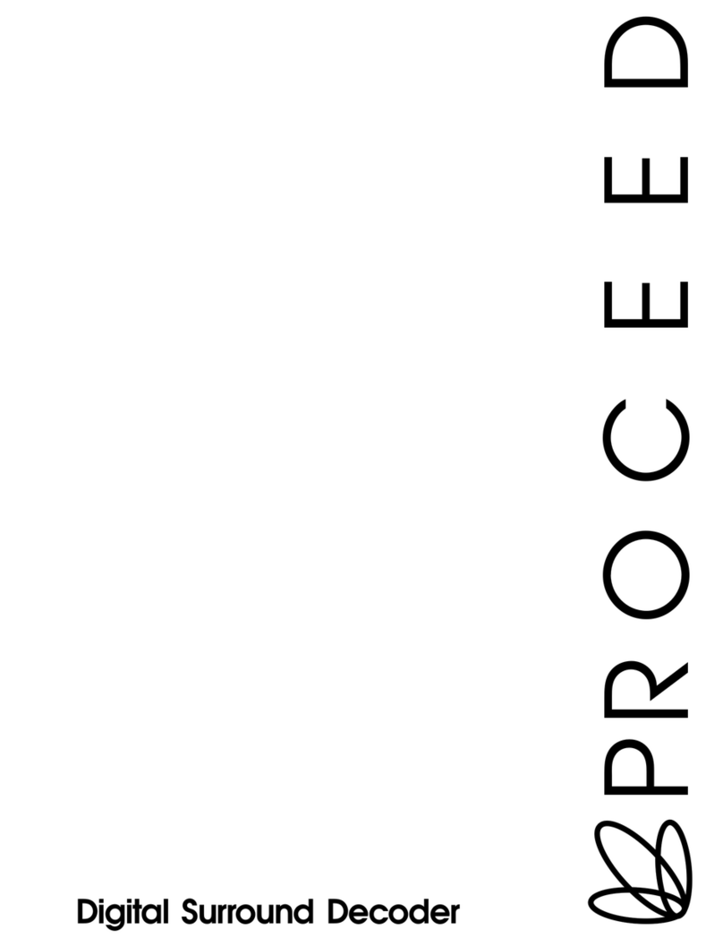Pro ceed Digital Surround Decoder User manual