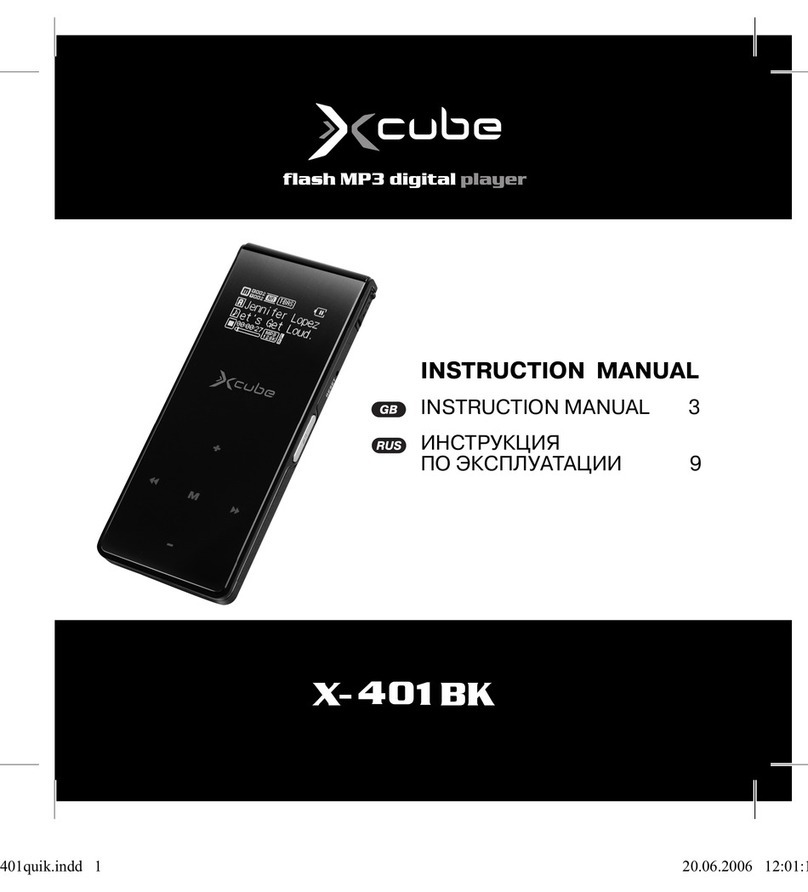 Xcube x-401 bk User manual Xcube x-401 bk User manual