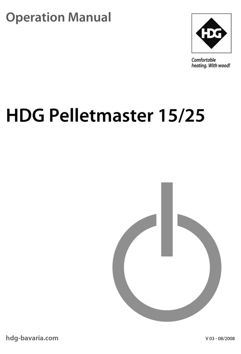 HDG Pelletmaster 15 Operation manual