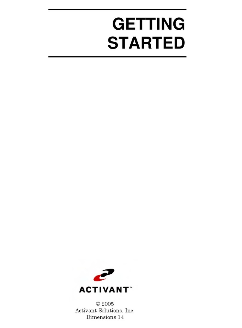 Activant Dimensions User manual