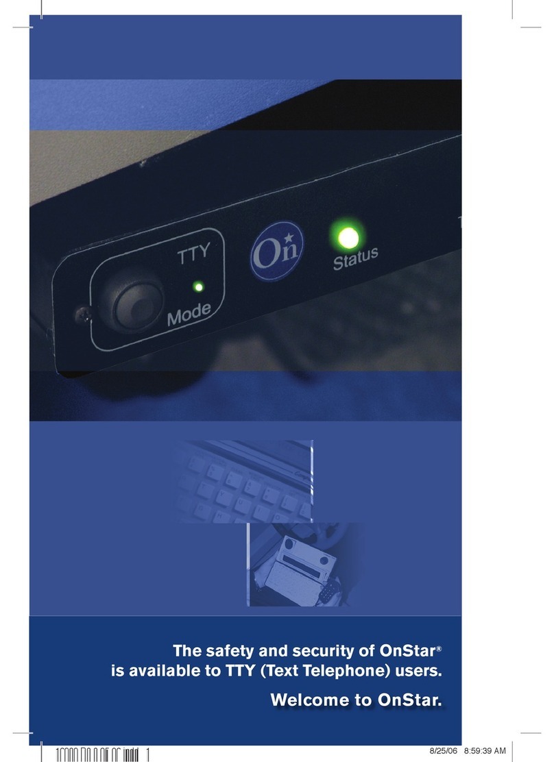 OnStar TTY User manual