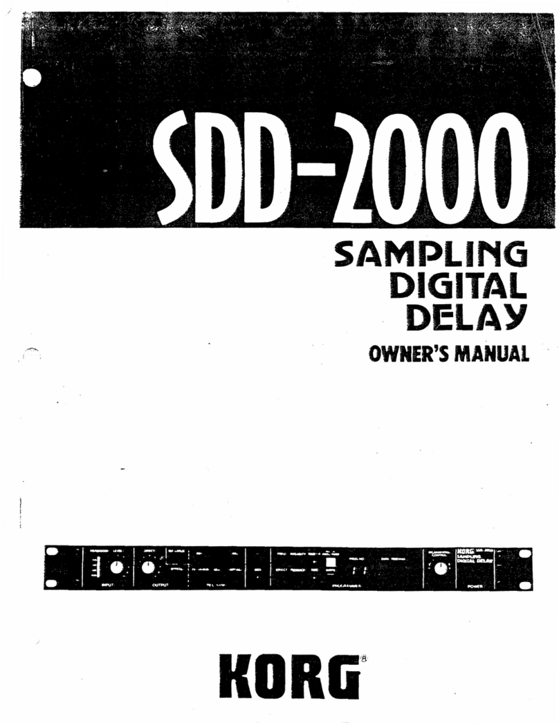 Korg SDD-200 User manual