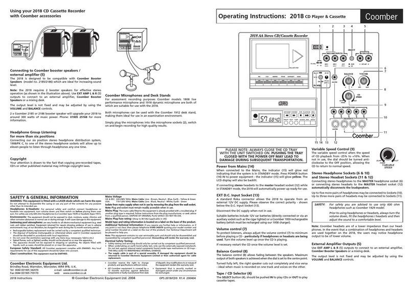 Coomber 2018 User manual