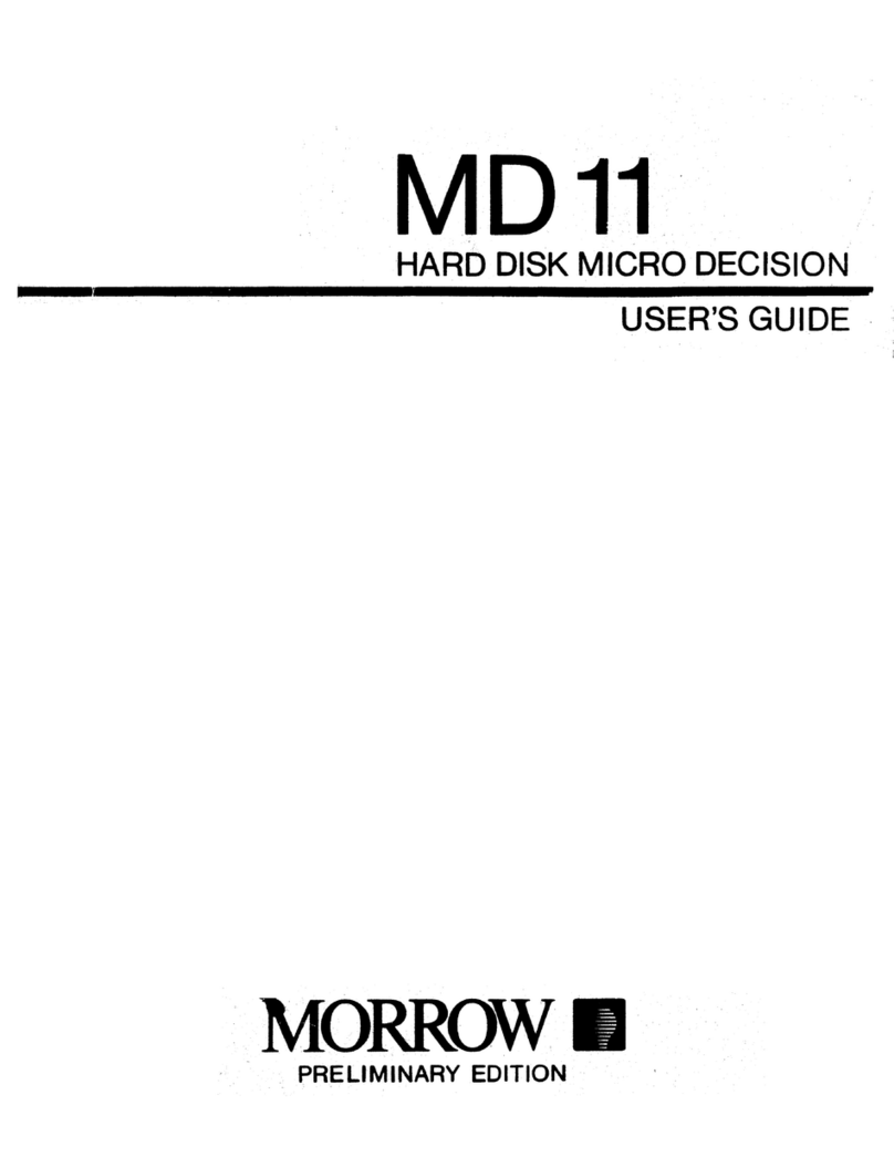 Morrow MD 11 User manual