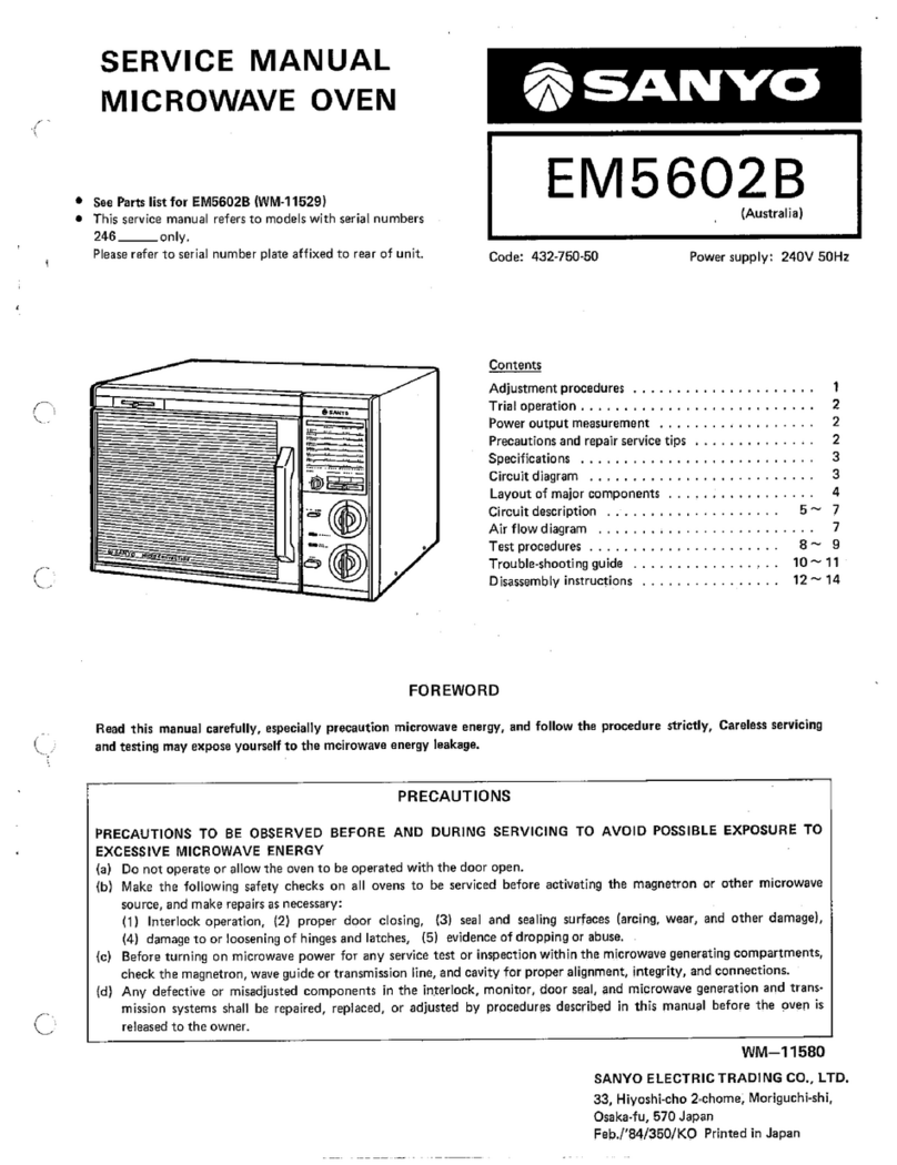 Sanyo EM5602B User manual