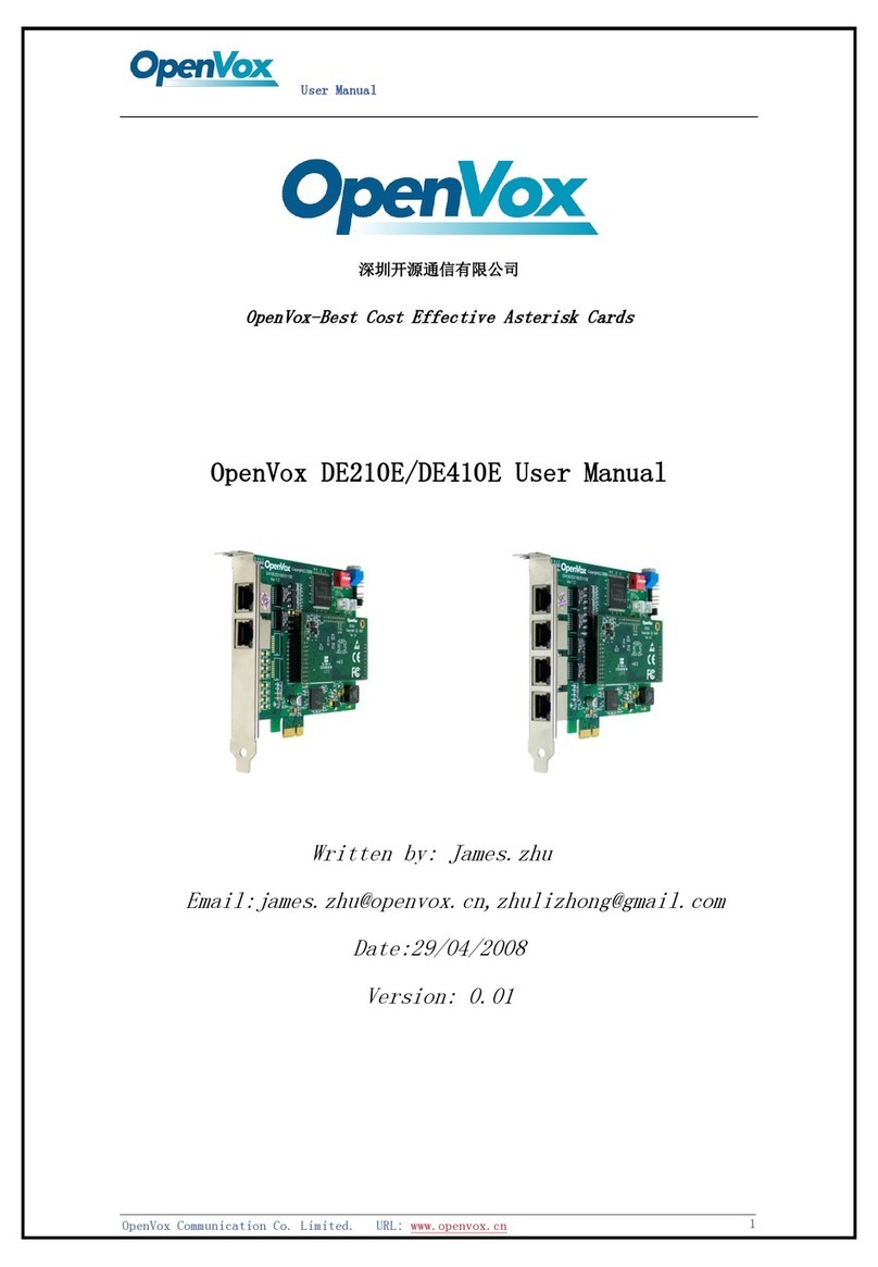 OpenVox DE210E User manual