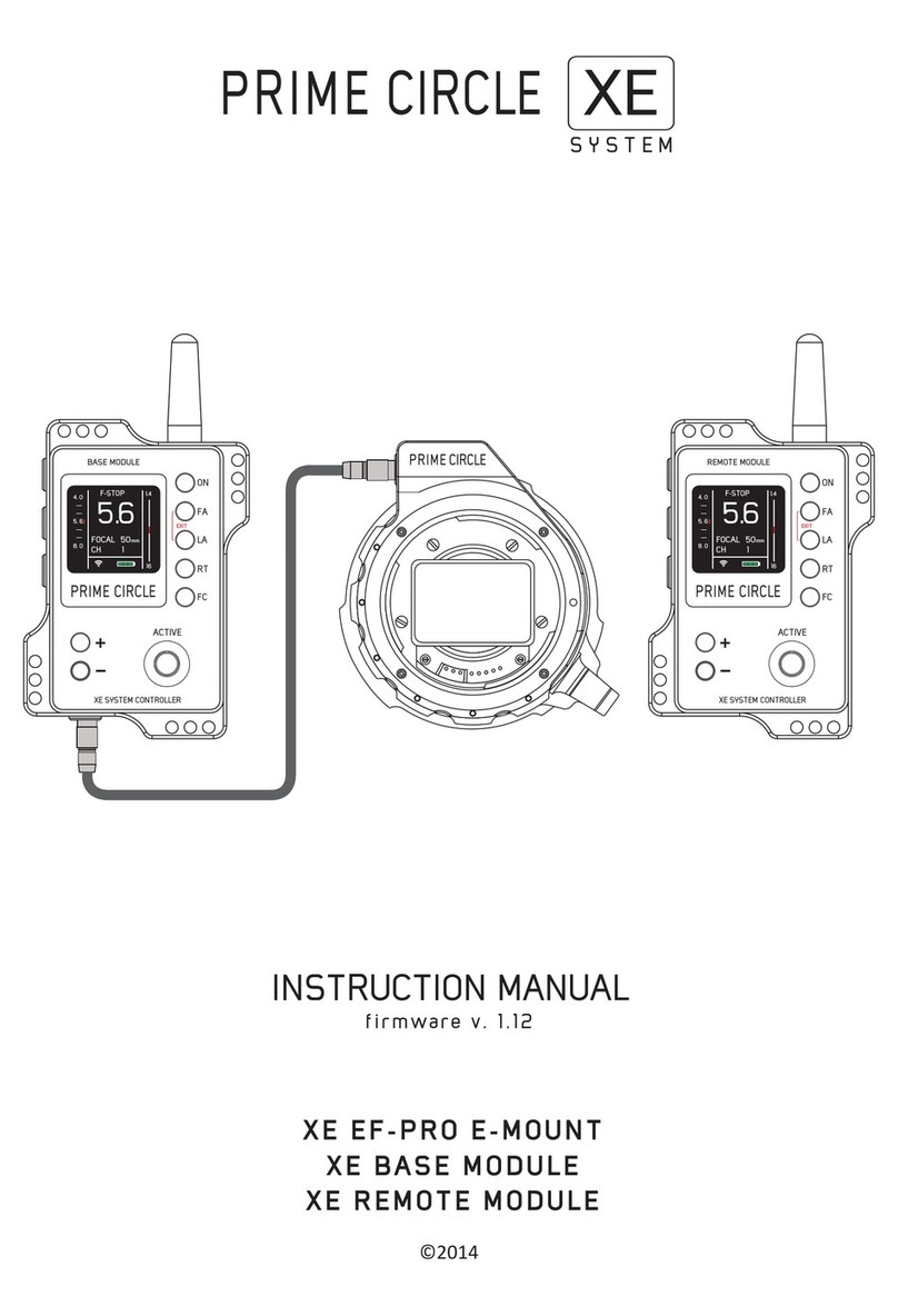 Prime Circle XE System User manual