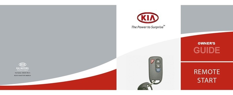 Kia Remote Starter User manual