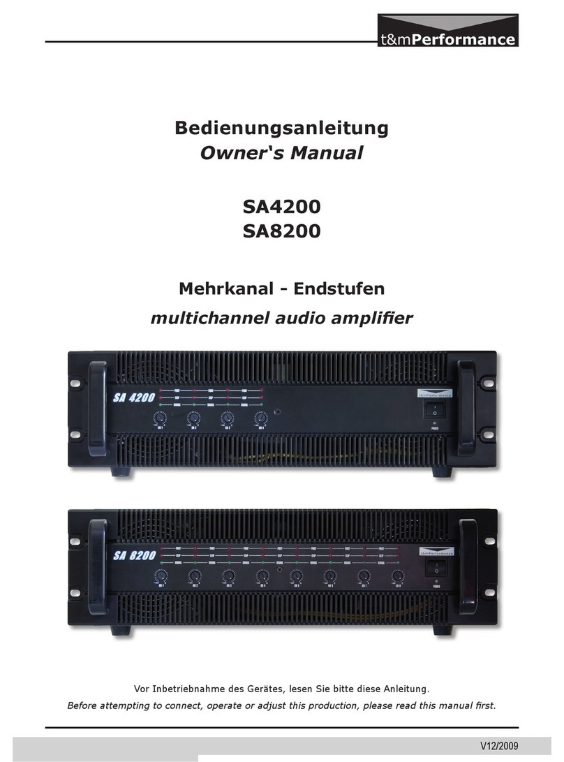 T&M Performance SA4200 User manual