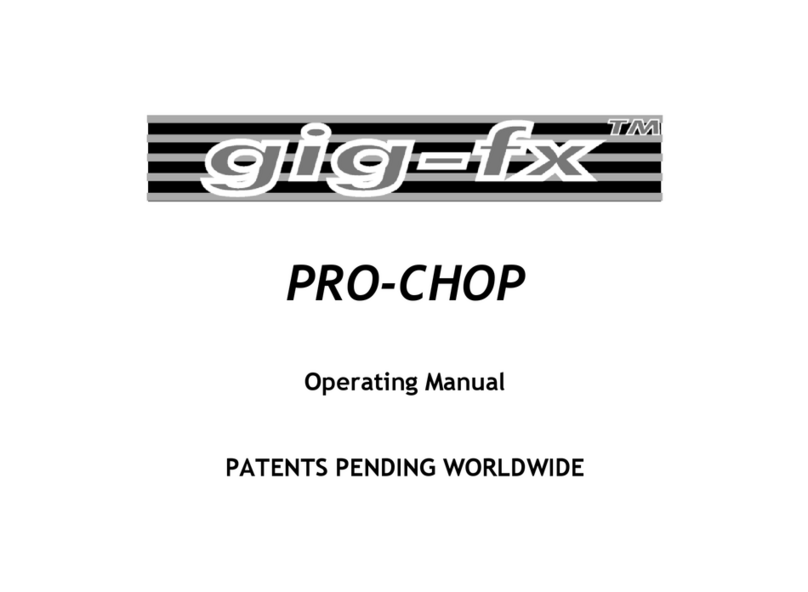 Gig-fx PRO-CHOP User manual