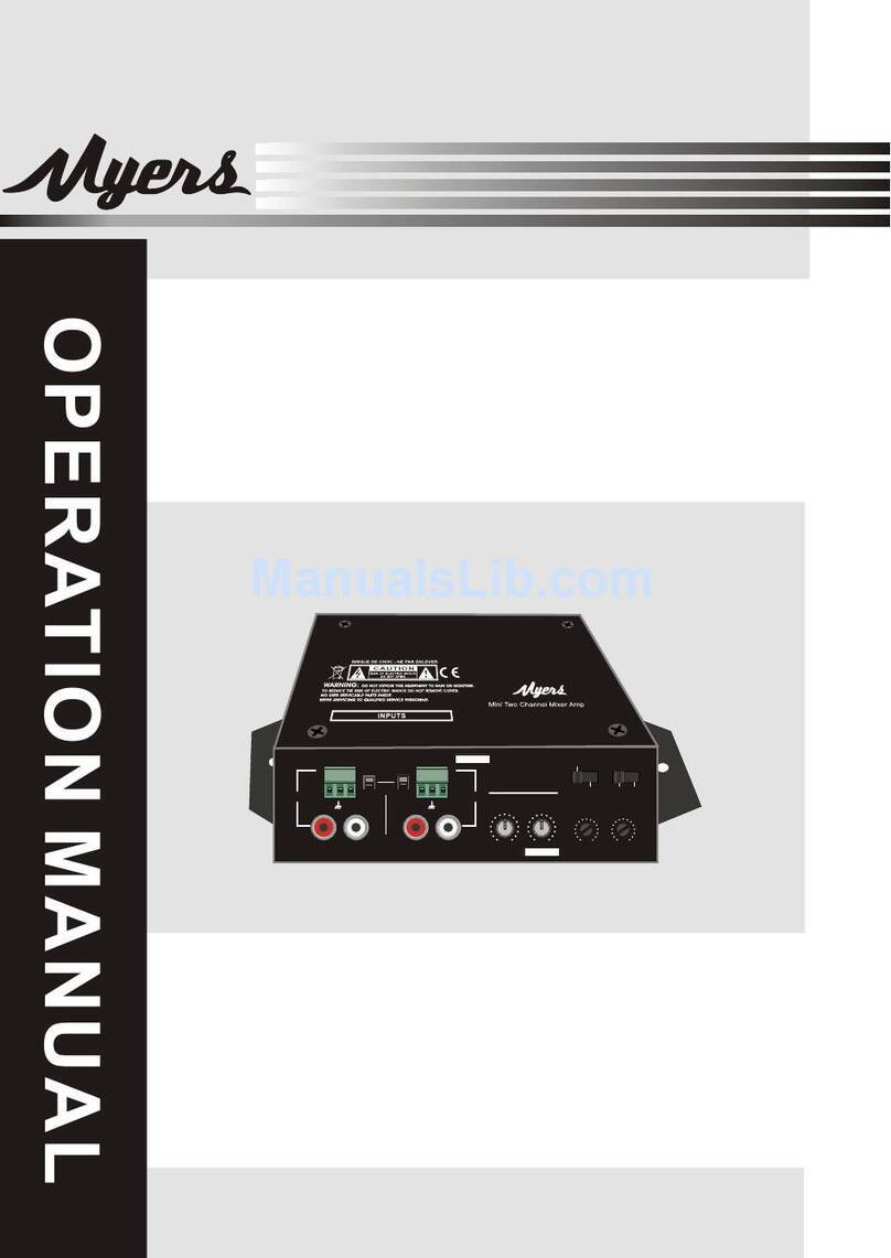 MYERS M-220AP User manual