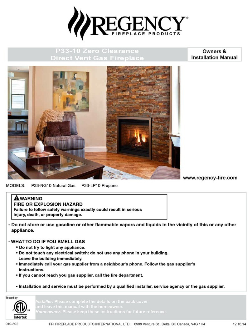 Regency P33-LP10 Quick start guide Regency P33-LP10 Quick start guide