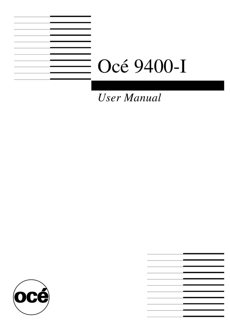 Oce 9400-I User manual