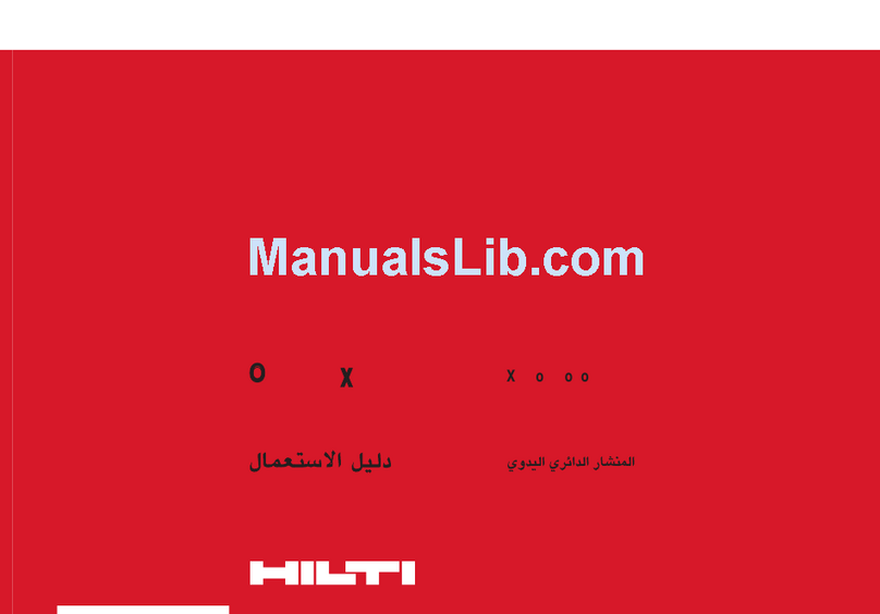 Hilti WSC 85 User manual