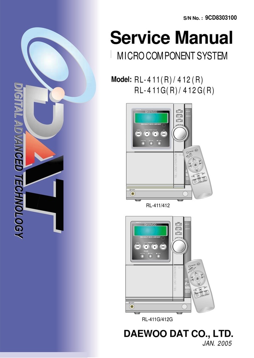 Daewoo RL-411 User manual
