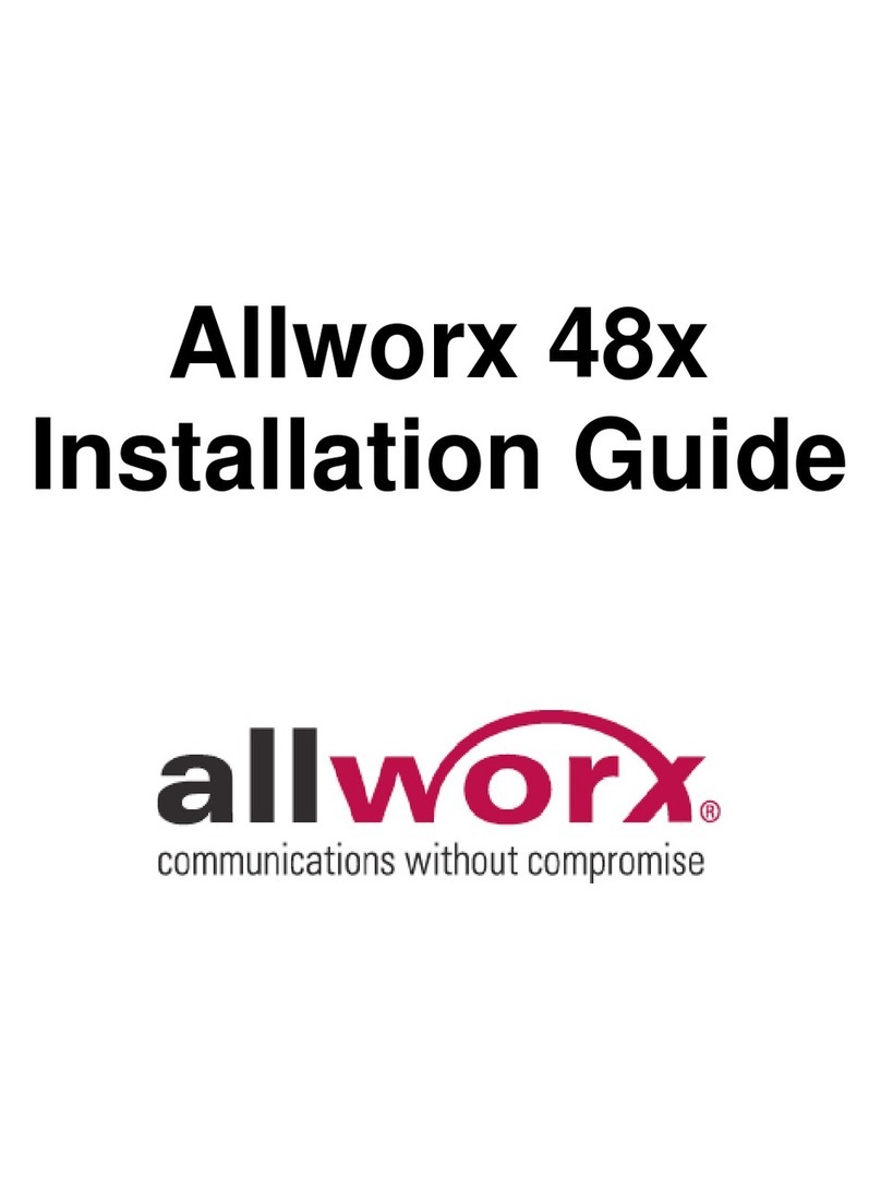 Allworx 48x User manual