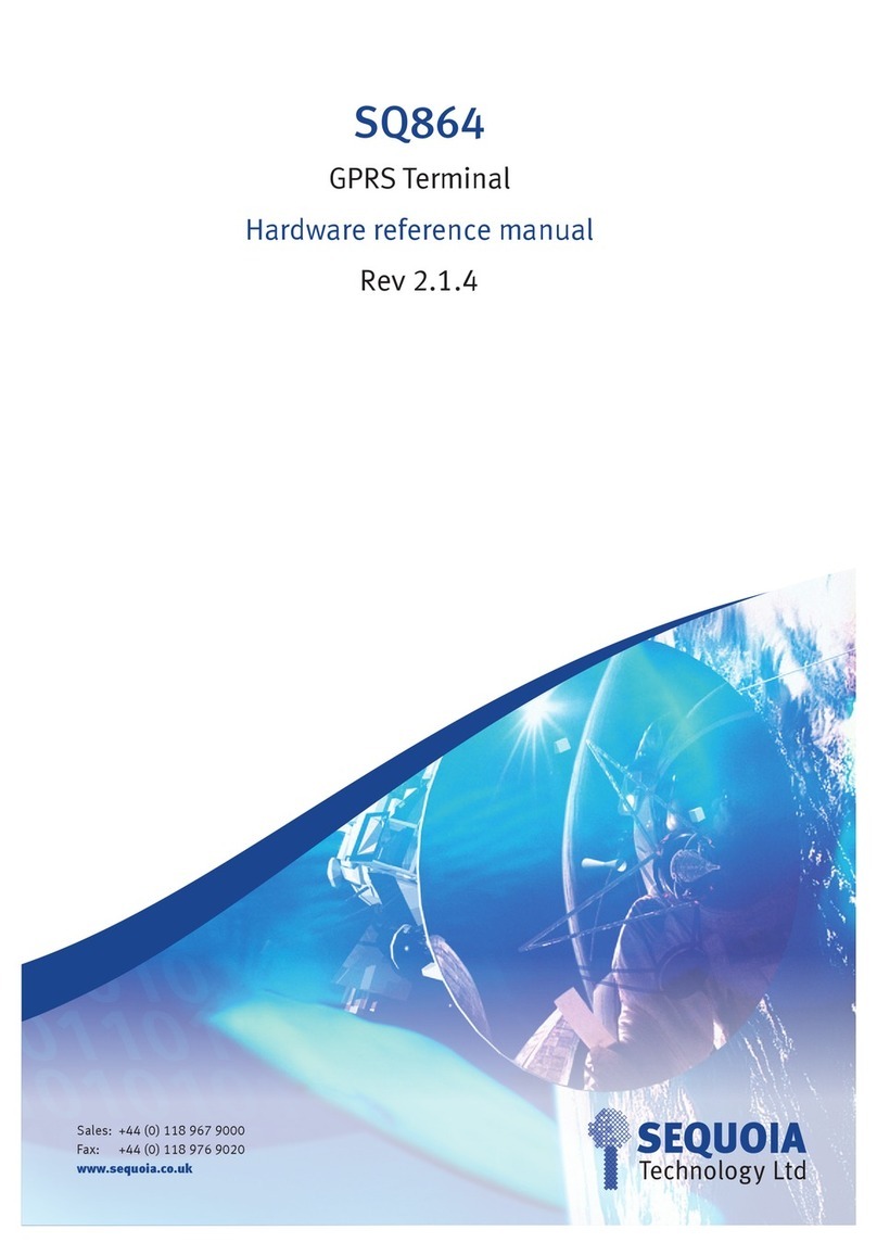 Sequoia SQ864 Quick user guide