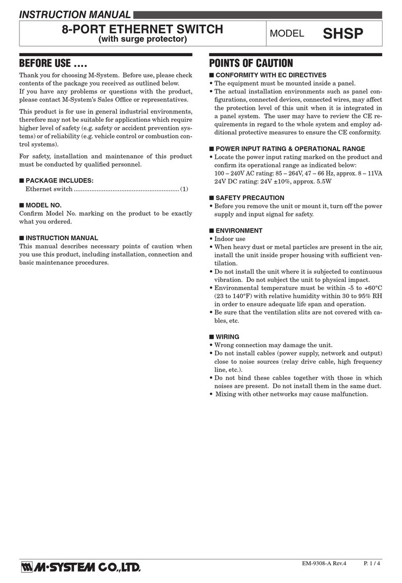 M-system SHSP User manual