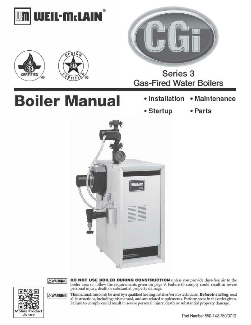 Weil-McLain CGi User manual Weil-McLain CGi User manual