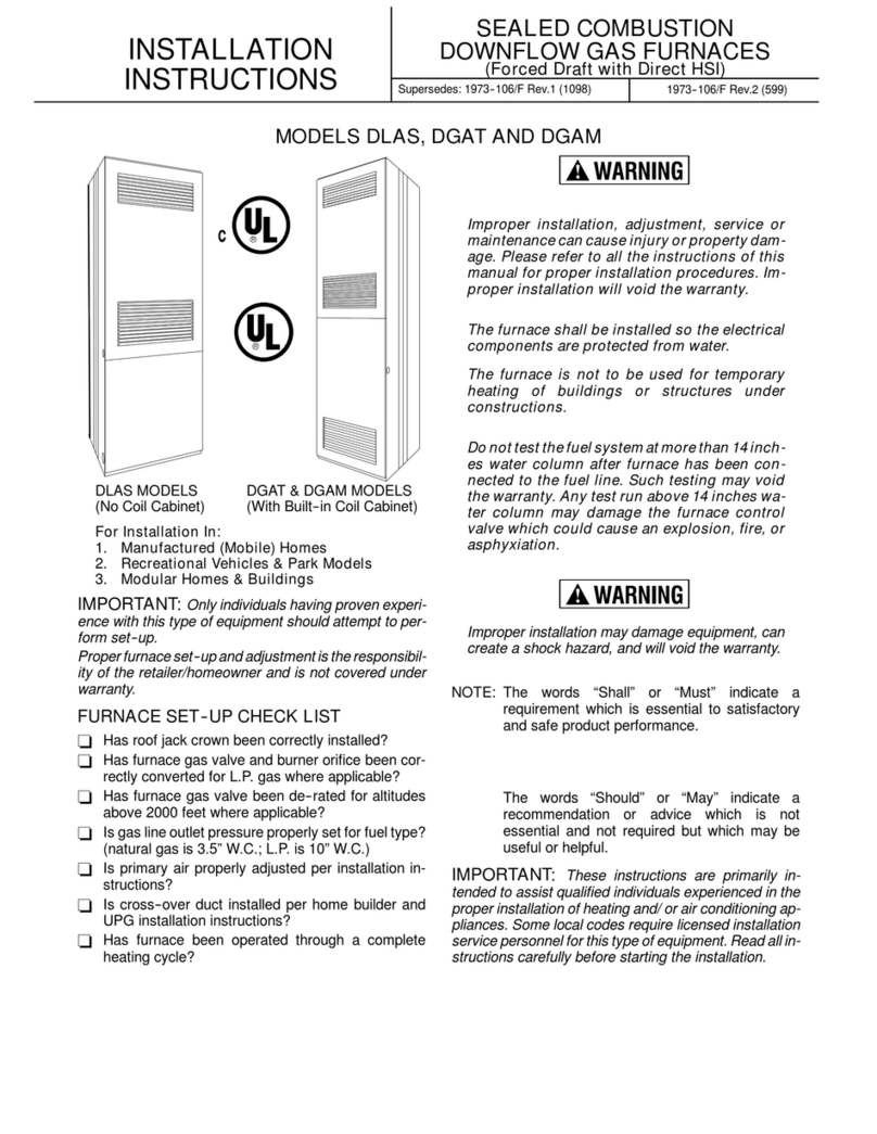 Unitary products group DLAS User manual