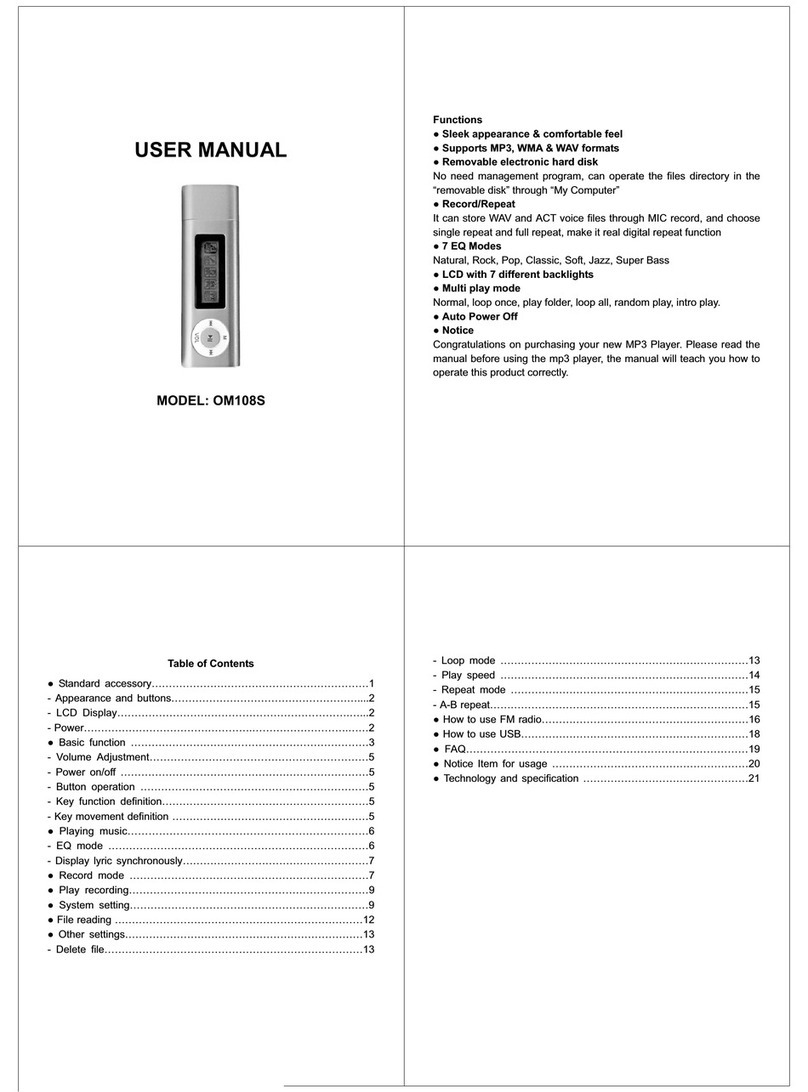 Olin OM108S User manual