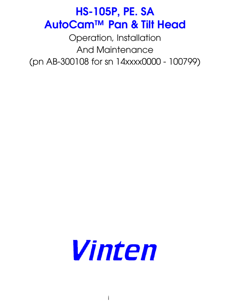 Vinten HS-105P Instruction Manual
