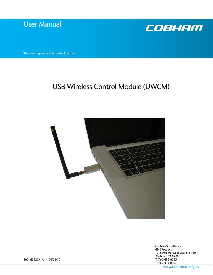 COBHAM USB Wireless Control Module (UWCM) User manual