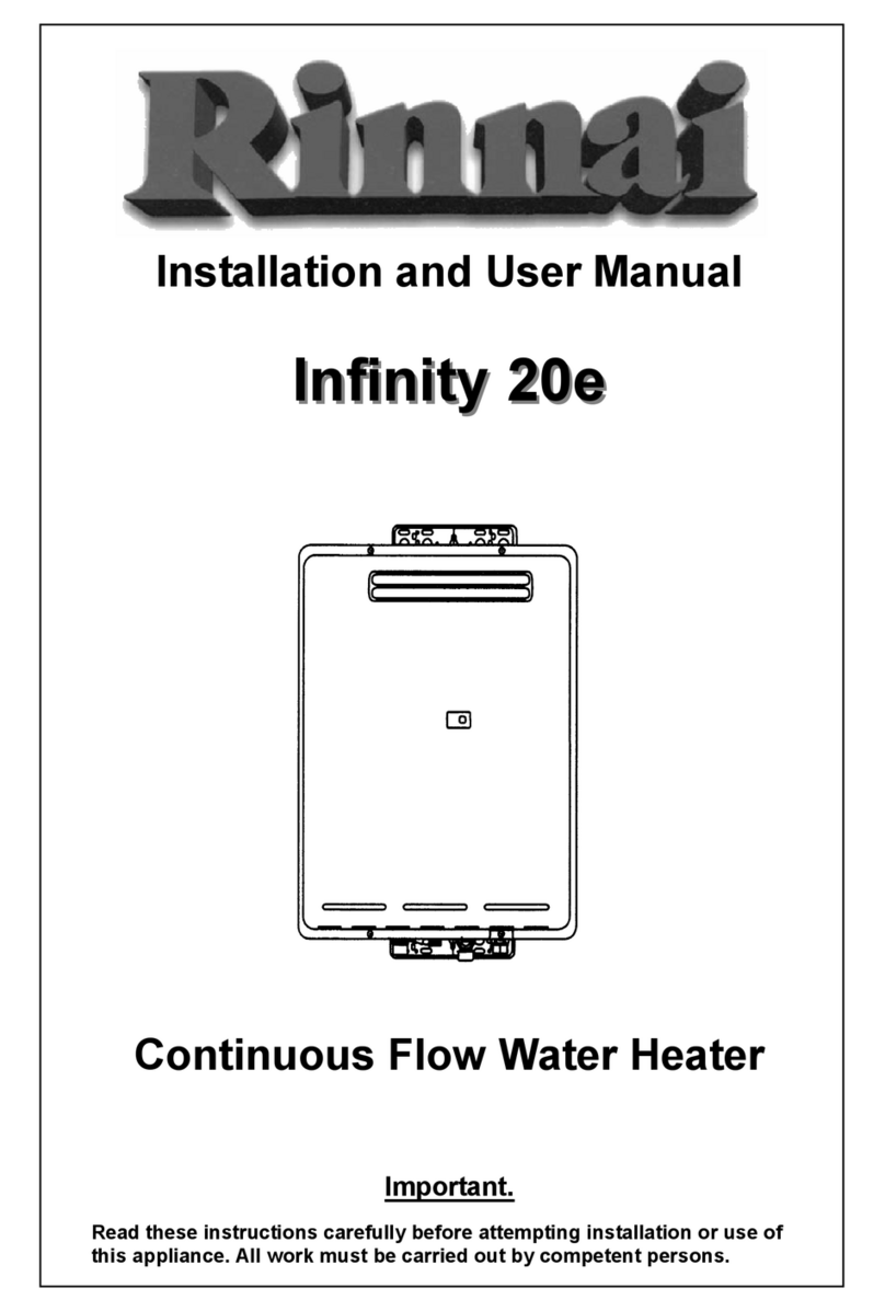 Rinnai Infinity 20e User manual