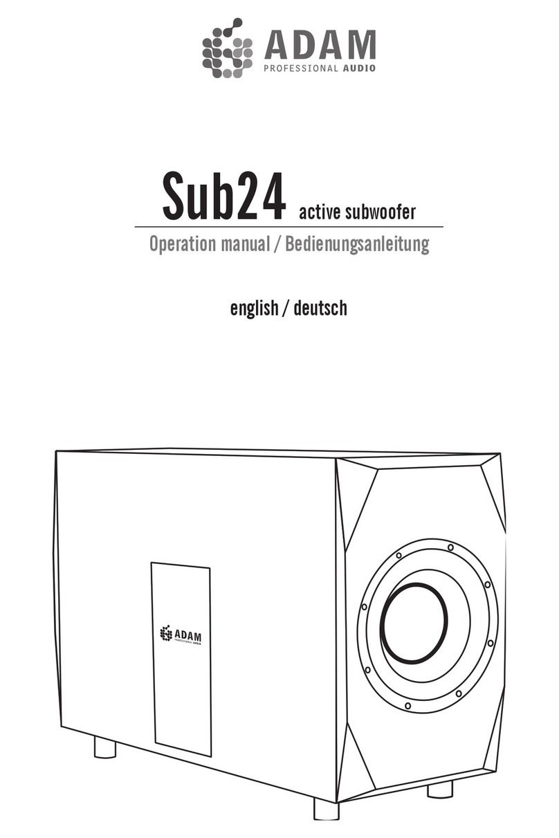 Adam Sub24 User manual