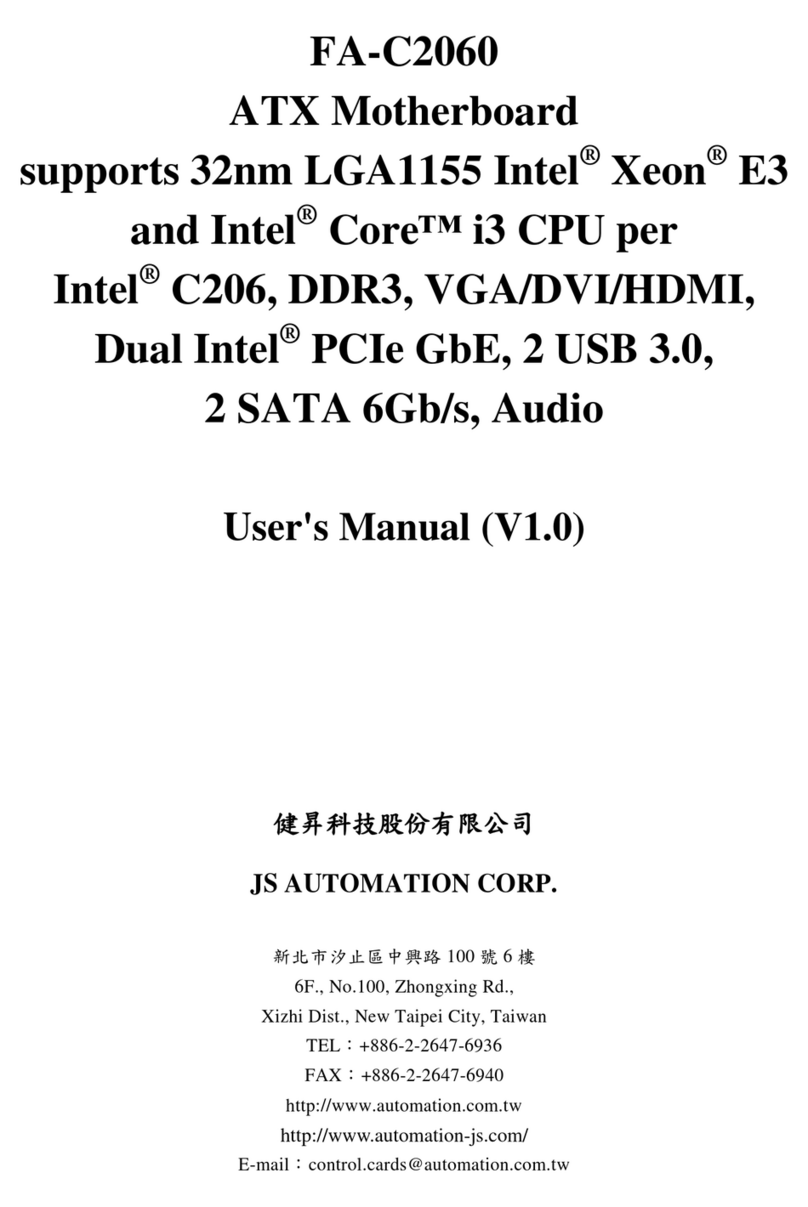 JS Automation FA-C2060 User manual