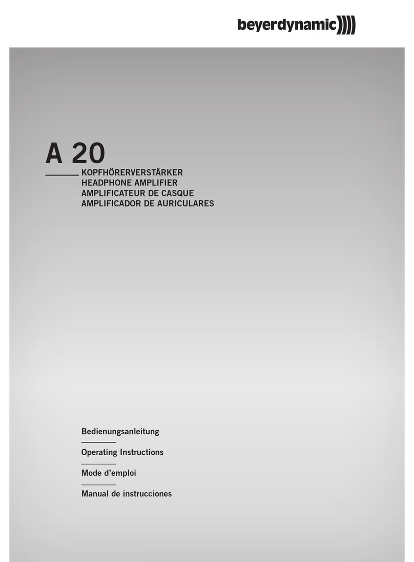 Beyerdynamic A 20 User manual