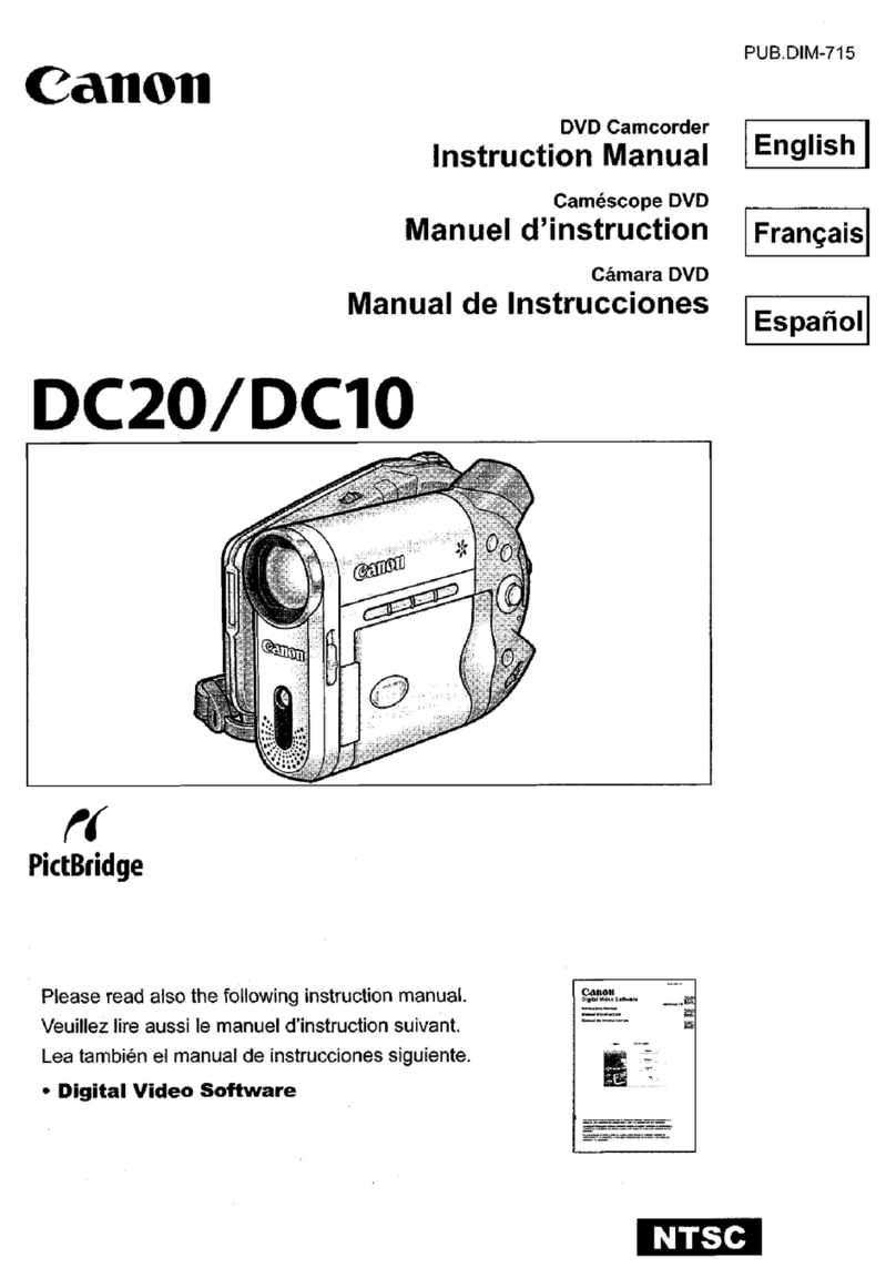 Canon DC20 E User manual