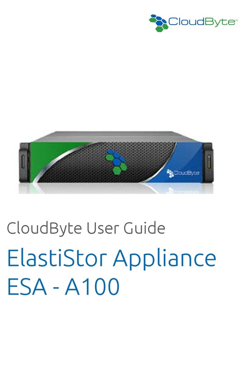 CloudByte ESA - A100 User manual