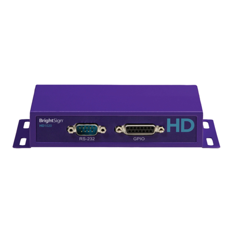 BrightSign HD Series User manual