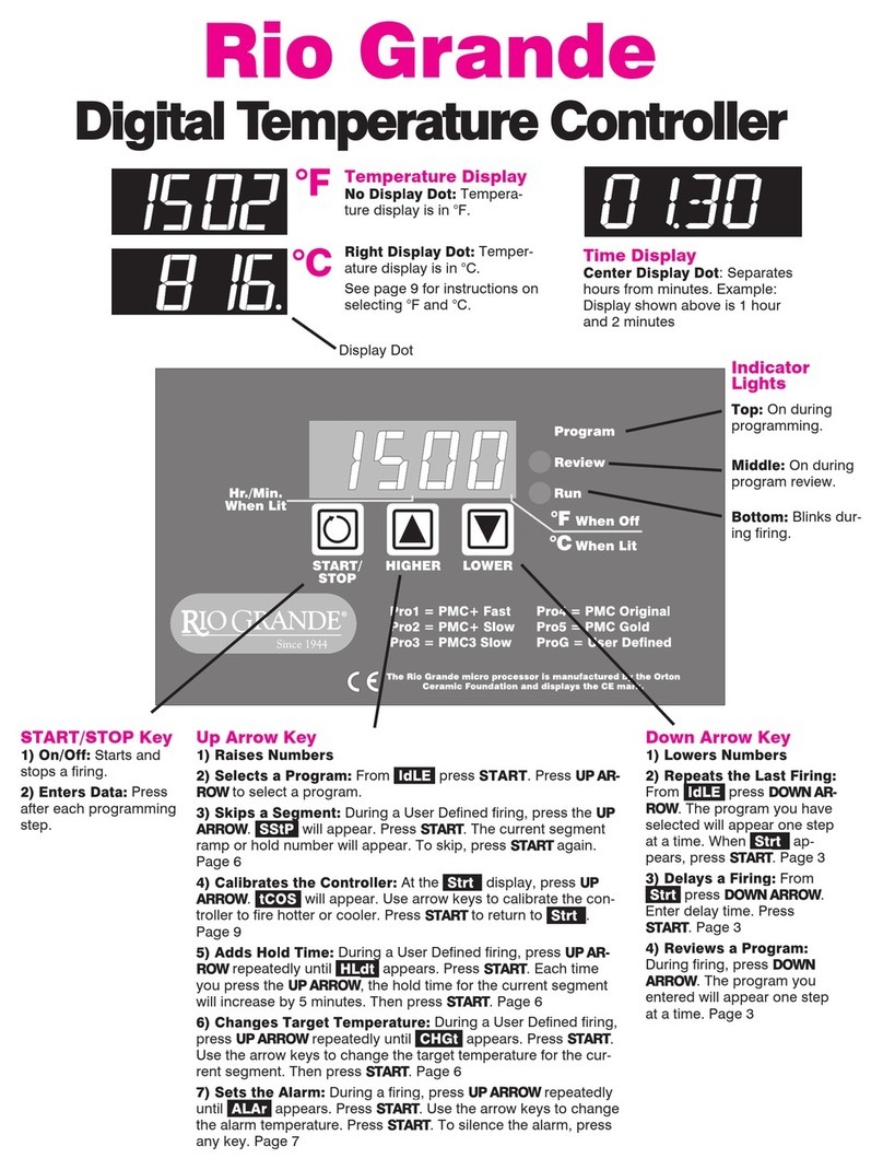 Rio Grande Digital Temperature Controller User manual Rio Grande Digital Temperature Controller User manual
