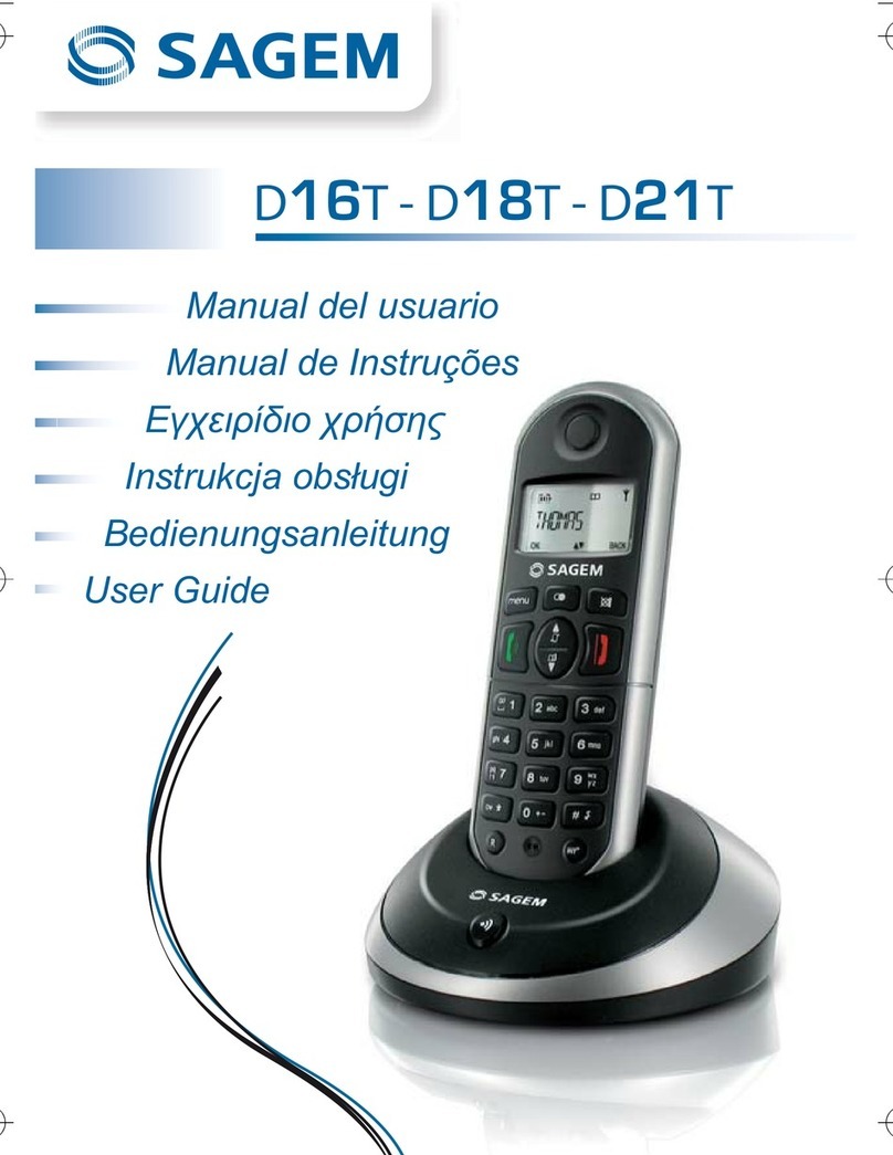 Sagem D16T User manual