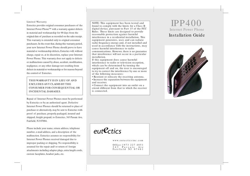 eutectics IPP400 User manual